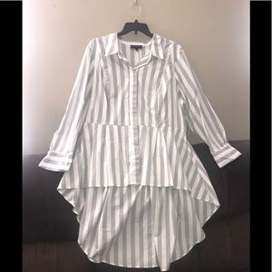 Pinstriped Blouse NWOT